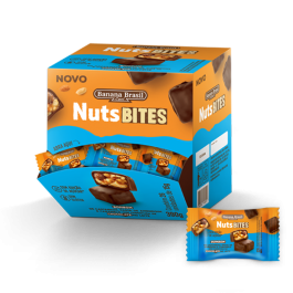 Bombom NutsBites Castanha com Chocolate Banana Brasil - 15gr