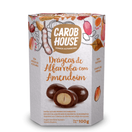 Drágeas de Alfarroba com Amendoim Carob House - 100gr