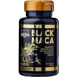 Black Maca Peruana Color Andina Food - 60 Cápsulas 