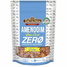 Amendoim Doce Cri-Cri Crocante Zero Açúcares Da Colônia – 30gr