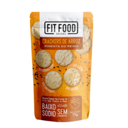 Cracker de Arroz Pimenta do Reino Fit Food - 75gr