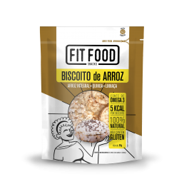 Biscoito de Arroz Quinoa e Linhaça Fit Food - 50gr