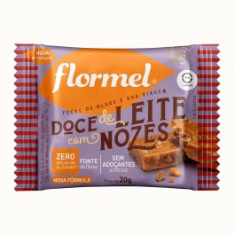 Doce de Leite com Nozes Zero Açúcar Flormel - 20gr