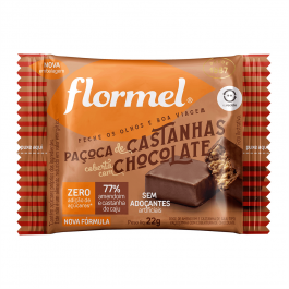 Paçoca Castanha de Cajú com Chocolate Flormel 25gr