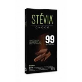 Chocolate Stévia 99% Cacau Genevy - 80gr