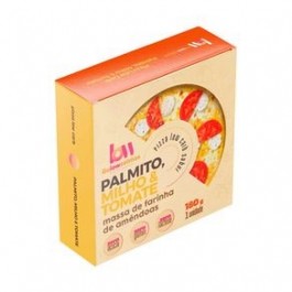 Pizza Low Carb Palmito com Milho e Tomate Gulowseimas - a80gr