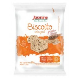 Biscoito Integral de Gergelim e Linhaça Jasmine 80gr