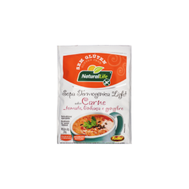 Sopa Termogênica Ligth Carne Com Tomate Sem Glúten Natural Life - 20g