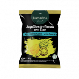 Sequilho de Abacaxi com Coco Zero Açúcar Nutripleno - 80g