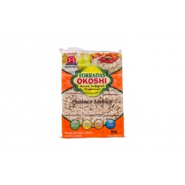 Torrada de Arroz Integral Orgânico com Quinoa e Linhaça Okoshi - 75gr