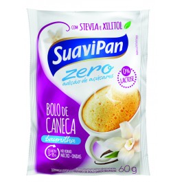 Bolo de Caneca Zero Açúcar Baunilha Suavipan - 60gr