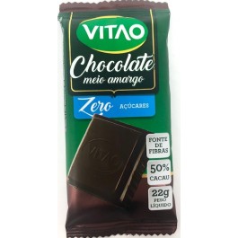 Chocolate Meio Amargo Zero Açúcar Vitao - 22g