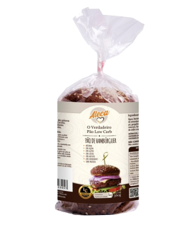 Pão Hamburguer Aleca Low Carb - 4 unid