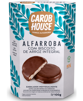 Alfarroba com Biscoito de Arroz Integral Carob House - 100gr