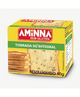 Torrada Sem Glúten Integral Aminna - 90gr