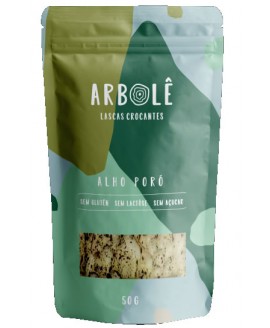 Arbolê Lascas Polvilho Alho Poró- 50gr