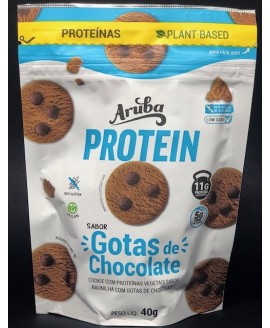 Biscoito Protein Low-Carb Gotas de Chocolate Aruba - 40gr