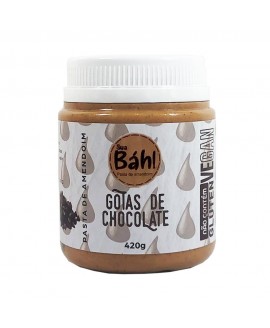 Pasta de Amendoim Gotas de Chocolate Báh - 450gr