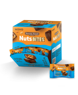 Bombom NutsBites Castanha com Chocolate Banana Brasil - 15gr
