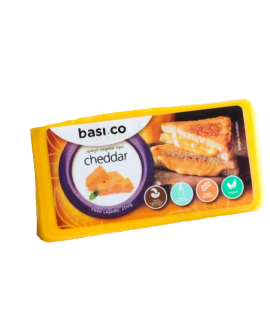 Queijo Cheddar Vegano Basi.Co - 250gr