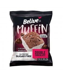 Muffin Chocolate com Gotas de Chocolate Belive Zero Açucar - 40g