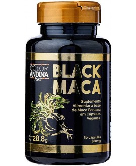 Black Maca Peruana Color Andina Food - 60 Cápsulas 