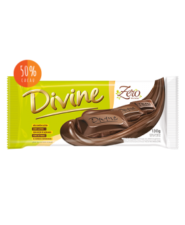 Chocolate Zero 50% cacau Divine - 130gr
