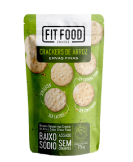 Cracker de Arroz Ervas Finas Fit Food - 75gr