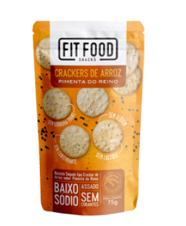 Cracker de Arroz Pimenta do Reino Fit Food - 75gr