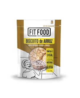 Biscoito de Arroz Quinoa e Linhaça Fit Food - 50gr