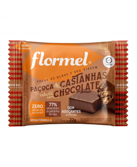 Paçoca Castanha de Cajú com Chocolate Flormel 25gr
