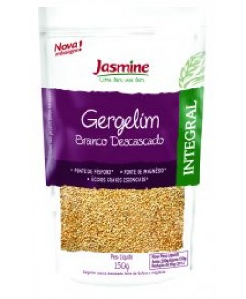 Gergelim Branco Descascado Semente Jasmine 200gr