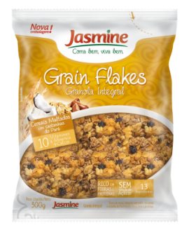 Granola Grain Flakes Cereal Maltado Jasmine 300gr