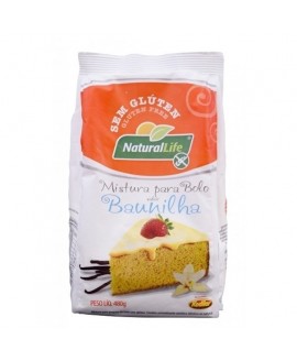 Mistura para Bolo Sabor Baunilha Sem Glúten Natural Life - 480g