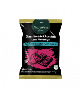 Sequilho de Chocolate com Morango Zero Açúcar Nutripleno - 80g