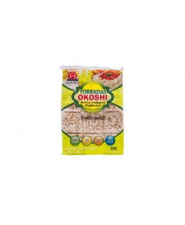 Torradas de Arroz Integral Orgânico Tradicional Okoshi - 75gr