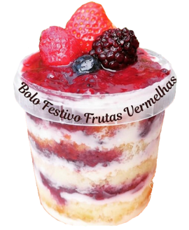 Bolo de Pote Frutas Vermelhas Salutaris - 175gr