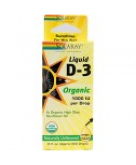 Vitamina D líquida (Liquid D3) - Solaray - 15ml