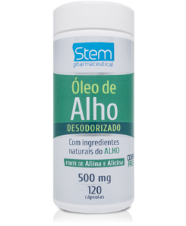 Óleo de Alho Desodorizado Stem Pharmaceutical 500mg - 120cp