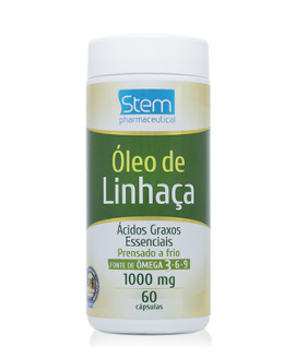 Óleo de Linhaça 1000mg Stem Novalatina - 60cp