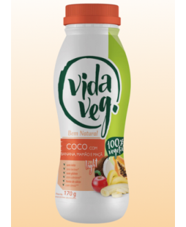 Iogurte Vida Veg Coco com Banana, Mamão e Maçã - 170g