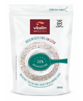 Aveia em Flocos Sem Glúten Vitalin - 200gr