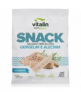 Snack Salgado Sem Glúten Gergelim e Alecrim - 25gr