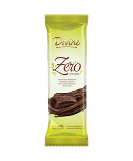 Chocolate Zero 50% Cacau Divine - 20gr