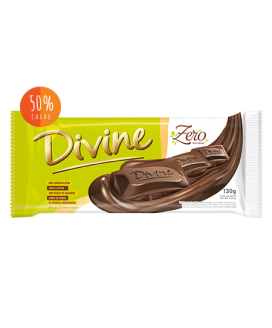 Chocolate Zero 50% cacau Divine - 130gr