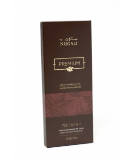 Chocolate Premiun Amargo 70% Cacau Nugali - 100gr