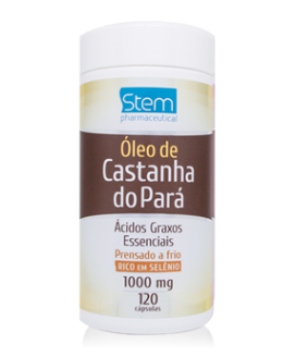 Óleo de Castanha do Pará 1000 mg Stem Pharmaceutical - 120cp