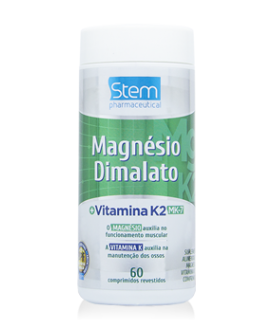 Magnésio Dimalato + Vitamina K2 Stem Novalatina - 60cp