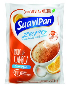 Bolo de Caneca Zero Açúcar Laranja Suavipan - 60gr