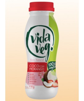 Iogurte Vida Veg Coco com Morango - 170gr